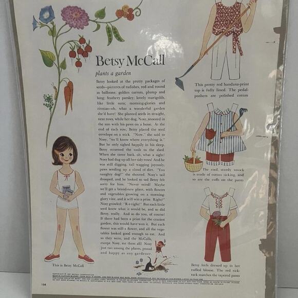 1960s vintage betsy mccall paper dolls - Picture 5 of 7